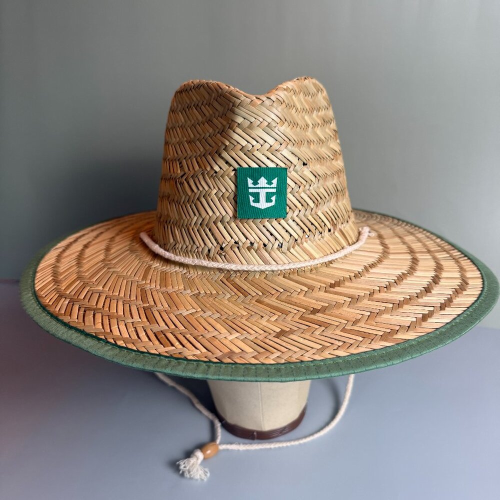 Royal Caribbean wide-brim straw lifeguard hat